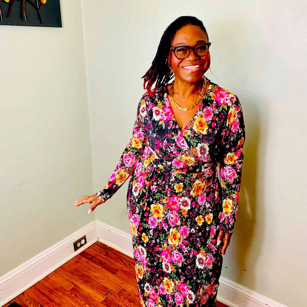 Floral Wrap Dress
